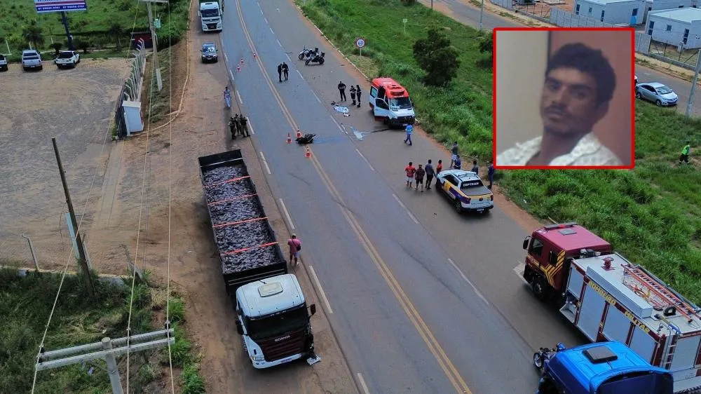 Samuel Vidal dos Santos de 52 anos, morreu após colidir frontalmente com uma carreta na BR-262, nas proximidades do Posto Real, em Três Lagoas. (Eliton Chaves / 24h News MS)