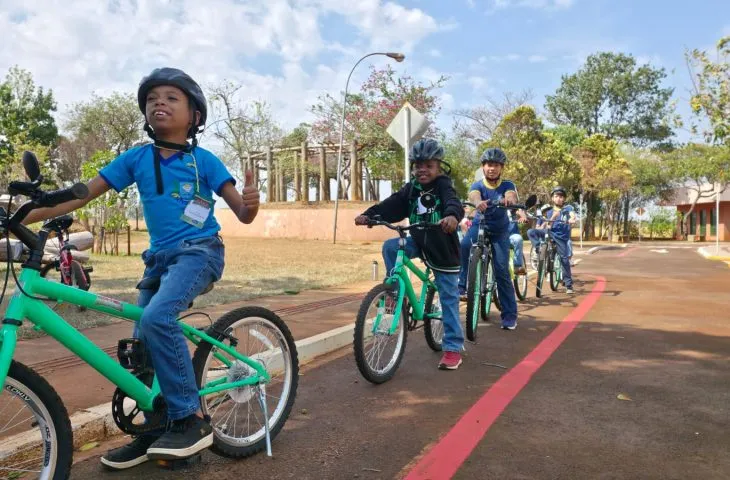 Programa Detranzinho promove educação no trânsito para alunos do Ensino Fundamental I em Mato Grosso do Sul (Foto - Divulgação Detran-MS)