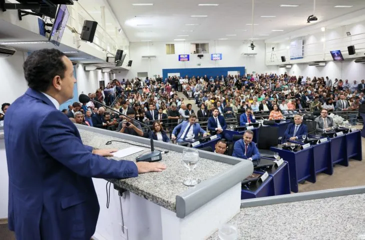 Sessão inaugural da Câmara Municipal de Campo Grande contou com a presença da Casa Civil, que reafirmou parceria do Governo de MS com a Capital (Foto - Afrânio Pissini / Casa Civil)