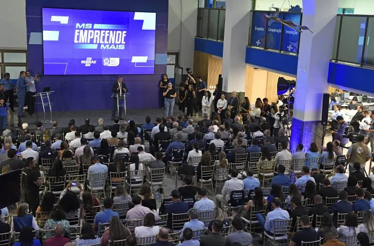 Evento MS Empreende Mais reuniu governo, Sebrae e empresários em Campo Grande para fortalecer políticas de apoio aos pequenos negócios (Foto - Governo de MS)
