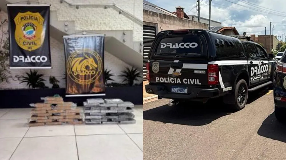 DRACCO apreende 40,8 kg de cocaína em Campo Grande e causa prejuízo de R$ 3 milhões ao tráfico