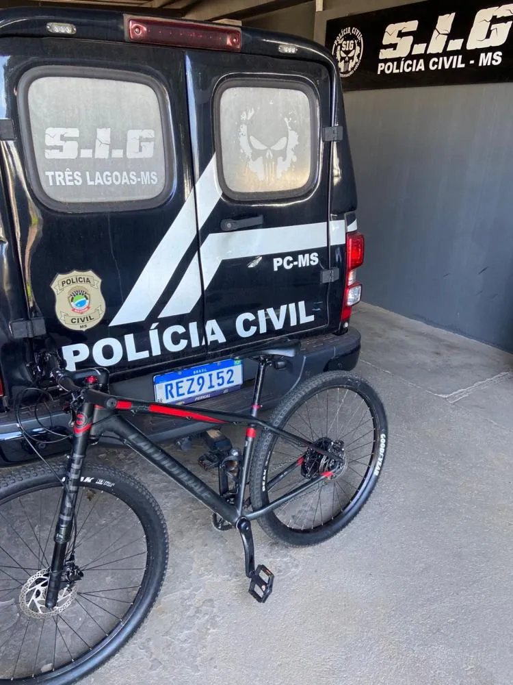 Polícia Civil recupera bicicleta furtada e identifica receptador no Paranapungá em Três Lagoas (Foto: Divulgação / PCMS)