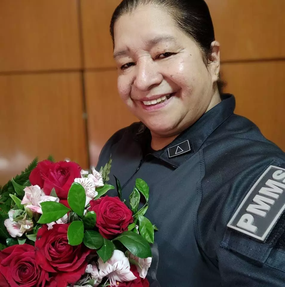 Subtenente da Polícia Militar Marlene de Brito Rodrigues, encontrada morta com tiro em Campo Grande. (Reprodução / Redes Sociais)