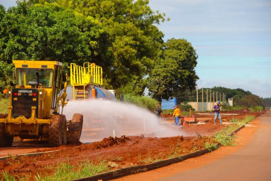 Obras da Avenida Custódio Andrews já alcançam quase 70% de execução em Três Lagoas