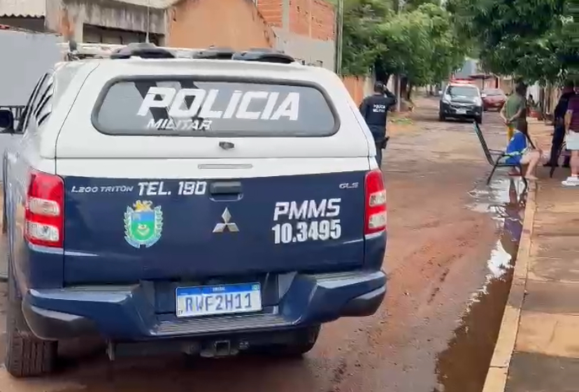 O caso foi registrado como homicídio simples na forma tentada, ficando a investigação a cargo da polícia civil. - (Foto: Eliton Chaves/24HNewsMS)