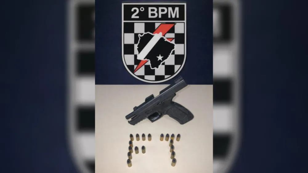 Após tentar esconder arma, homem é preso pela Força Tática com pistola 9mm em conveniência no Centro de Três Lagoas