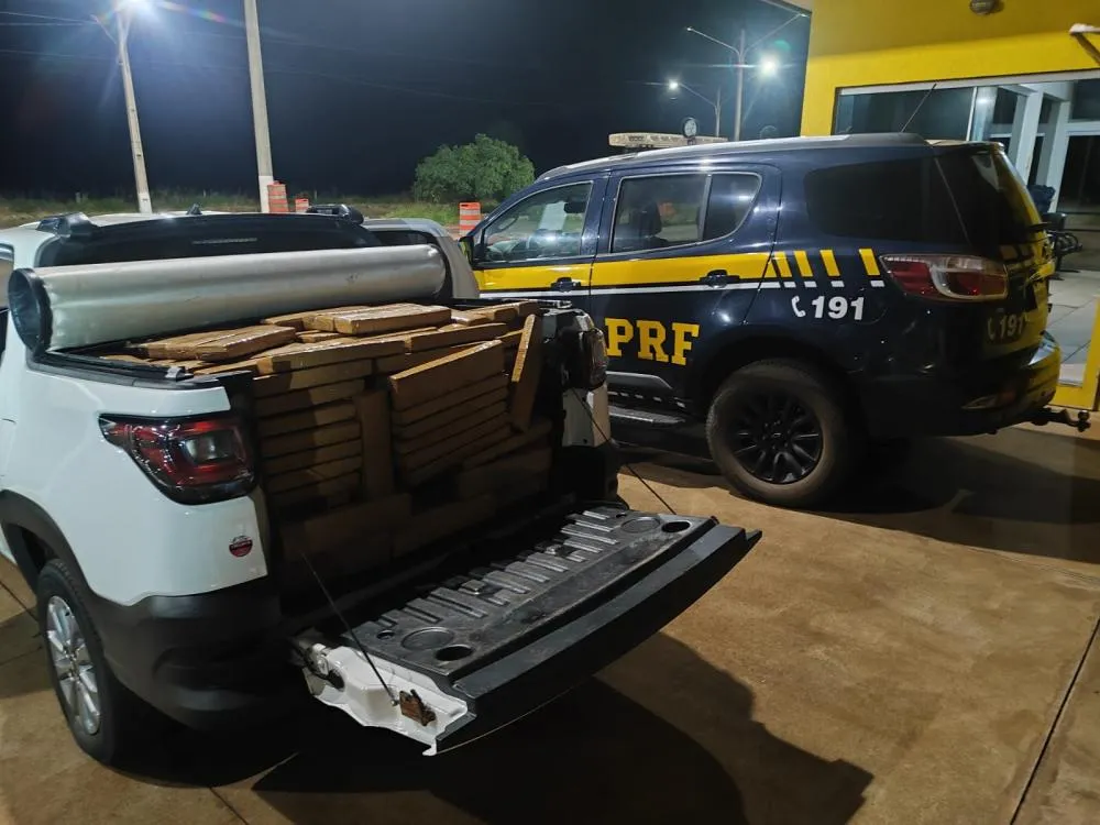 Motorista é preso pela PRF com 787 kg de maconha na BR-158 que seriam entregues em Três Lagoas 