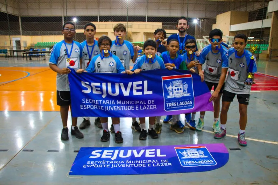 Escola Luloca conquista título do vôlei masculino dos JET’s 2026 em Três Lagoas (Foto: divulgação / Prefeitura de Três Lagoas)