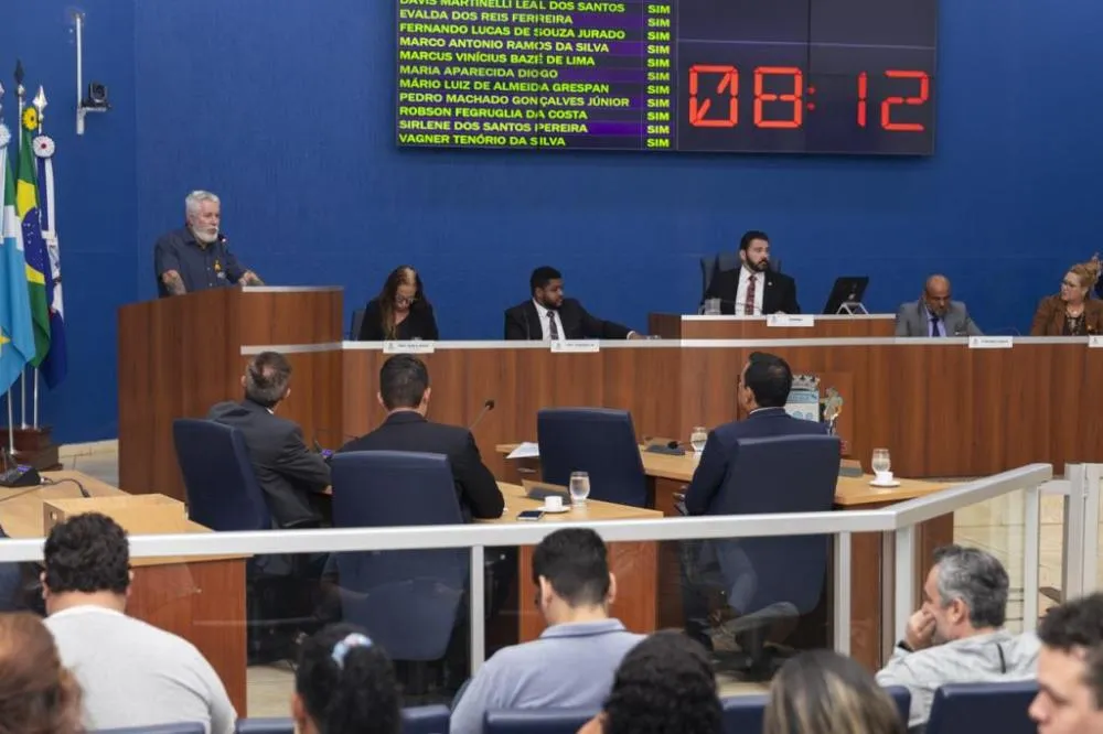 Vereadores aprovam projetos sobre previdência e proteção às abelhas durante sessão em Três Lagoas (Foto: divulgação / Câmara Municipal)