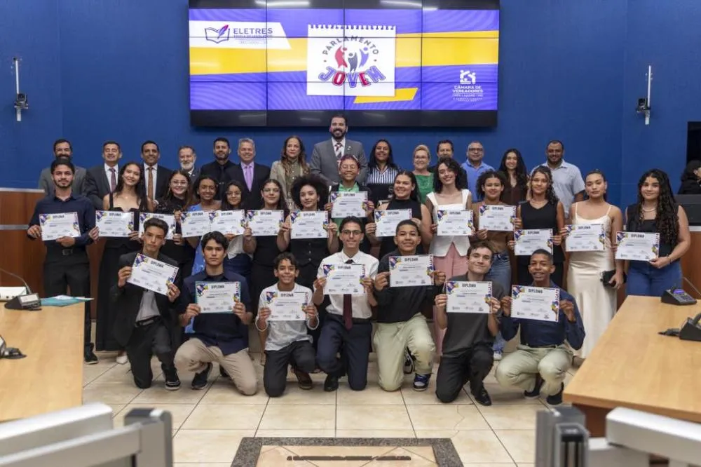 Vozes do futuro: Câmara de Três Lagoas dá posse à segunda legislatura do Parlamento Jovem