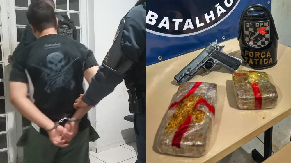 Força Tática apreende 1,5 quilo de crack e prende suspeito durante abordagem na Avenida Dom Bosco em Três Lagoas (Foto: divulgação / Polícia Militar)