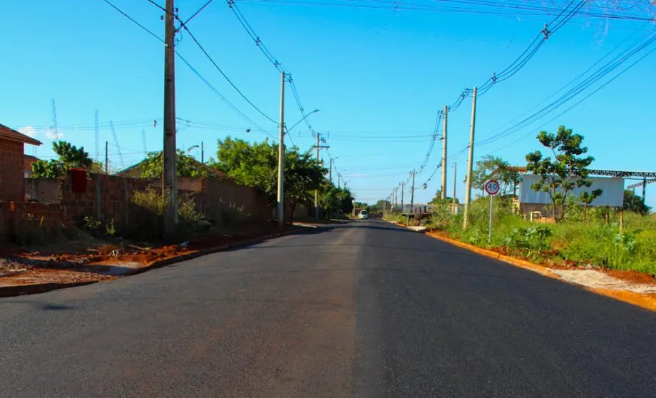 Prefeitura conclui pavimentação do Jardim das Primaveras em Três Lagoas