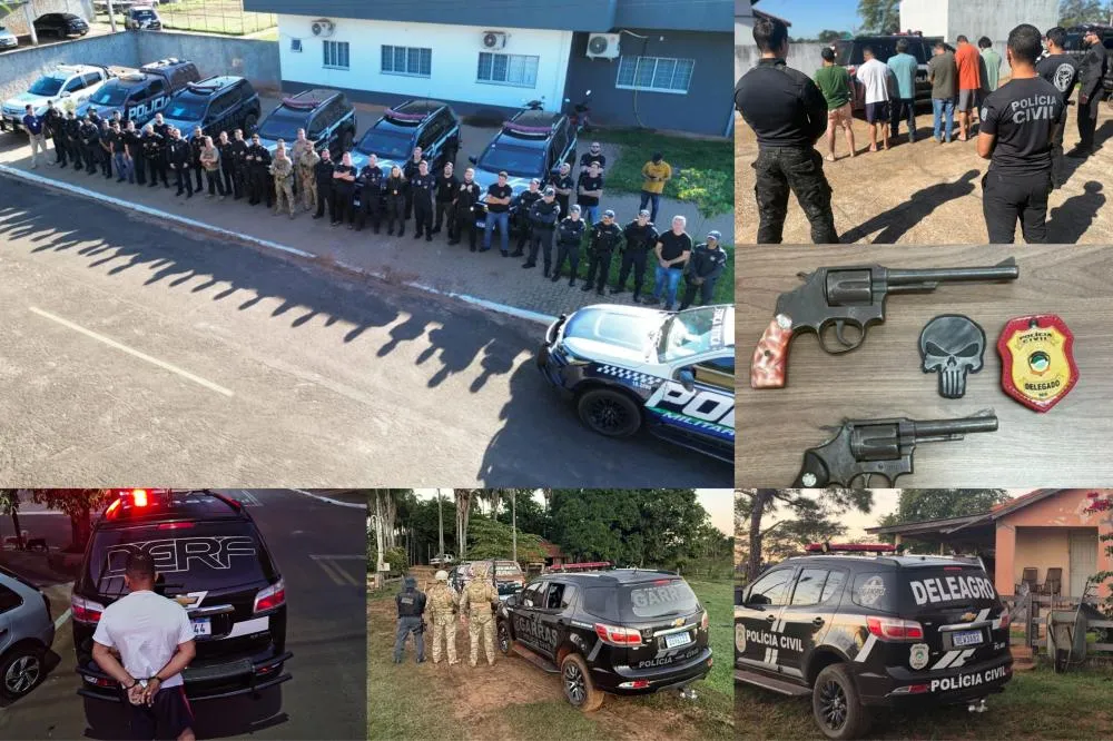 Megaoperação da Policia Civil prende 10 pessoas ligados a furtos em fazendas e empresas de celulose em Brasilândia