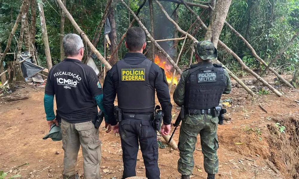 PF e órgãos ambientais fazem operação contra garimpos ilegais no Amapá e Pará