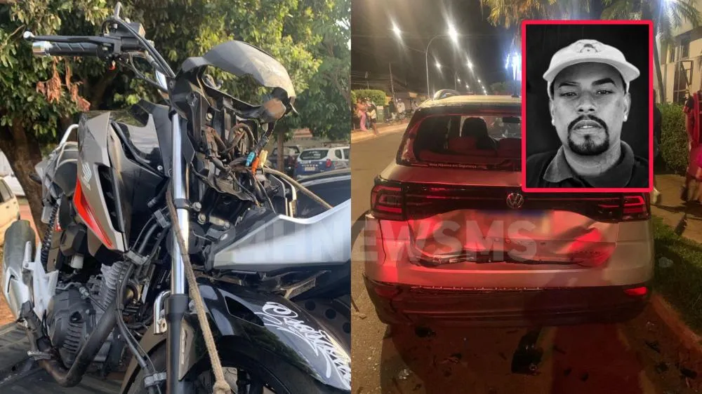 Motociclista perde controle durante manobra perigosa, bate em carro estacionado e passageiro morre em Três Lagoas
