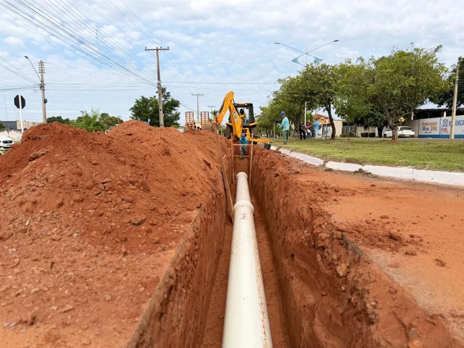 Obras da ETE Souza Dias e da elevatória Quarta Lagoa ampliam capacidade do sistema de esgoto em Três Lagoas (Foto: divulgação / Sanesul)