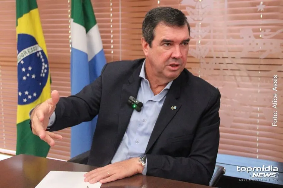 Governador Eduardo Riedel destacou ações para atrair investimentos internacionais e ampliar o desenvolvimento econômico de Mato Grosso do Sul (Foto: Alice Assis)