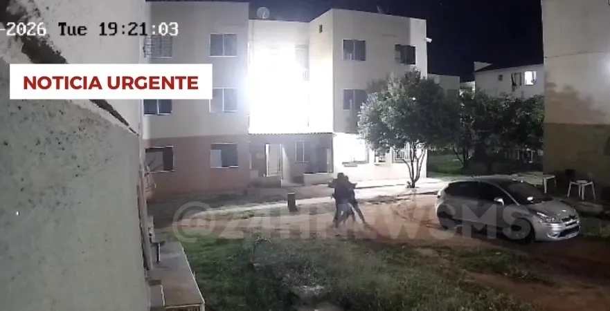 Veja o exato momento em que jovem foi sequestrado em condomínio no orestinho em Três Lagoas (VÍDEO)