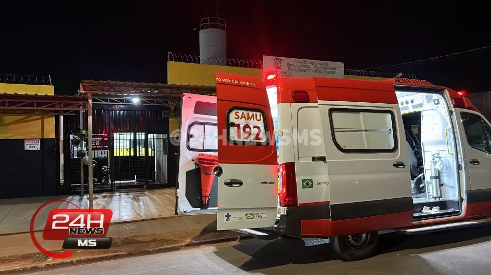 Interno do semiaberto é socorrido pelo SAMU com ferimento na cabeça, em estado grave ao Hospital Auxiliadora em Três Lagoas