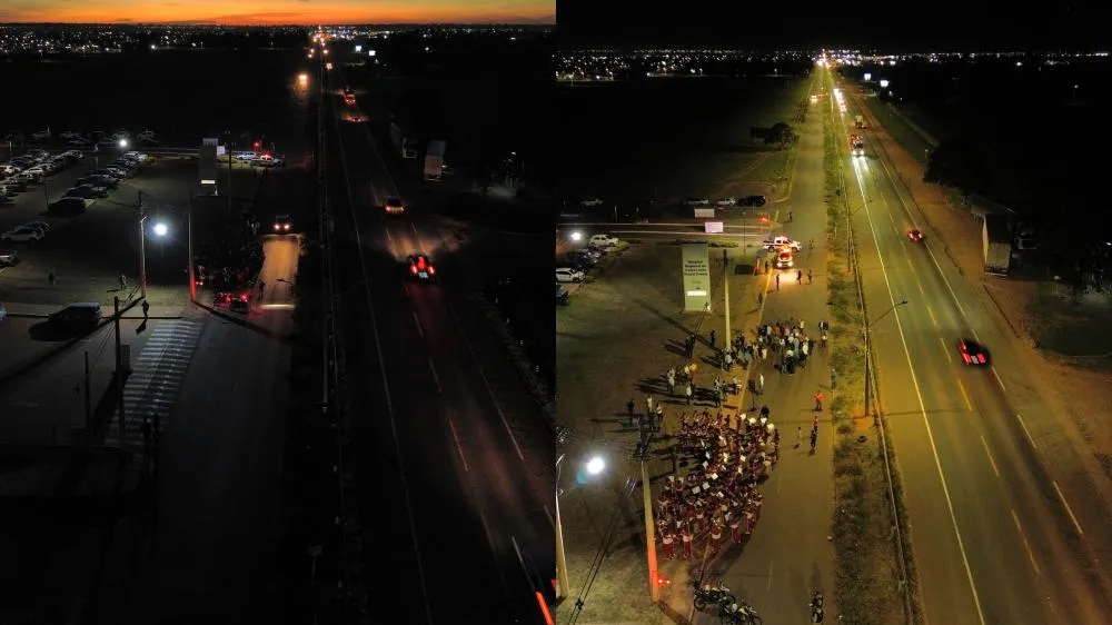 Fim da escuridão, Prefeitura entrega iluminação de acesso ao Hospital Regional em Três Lagoas