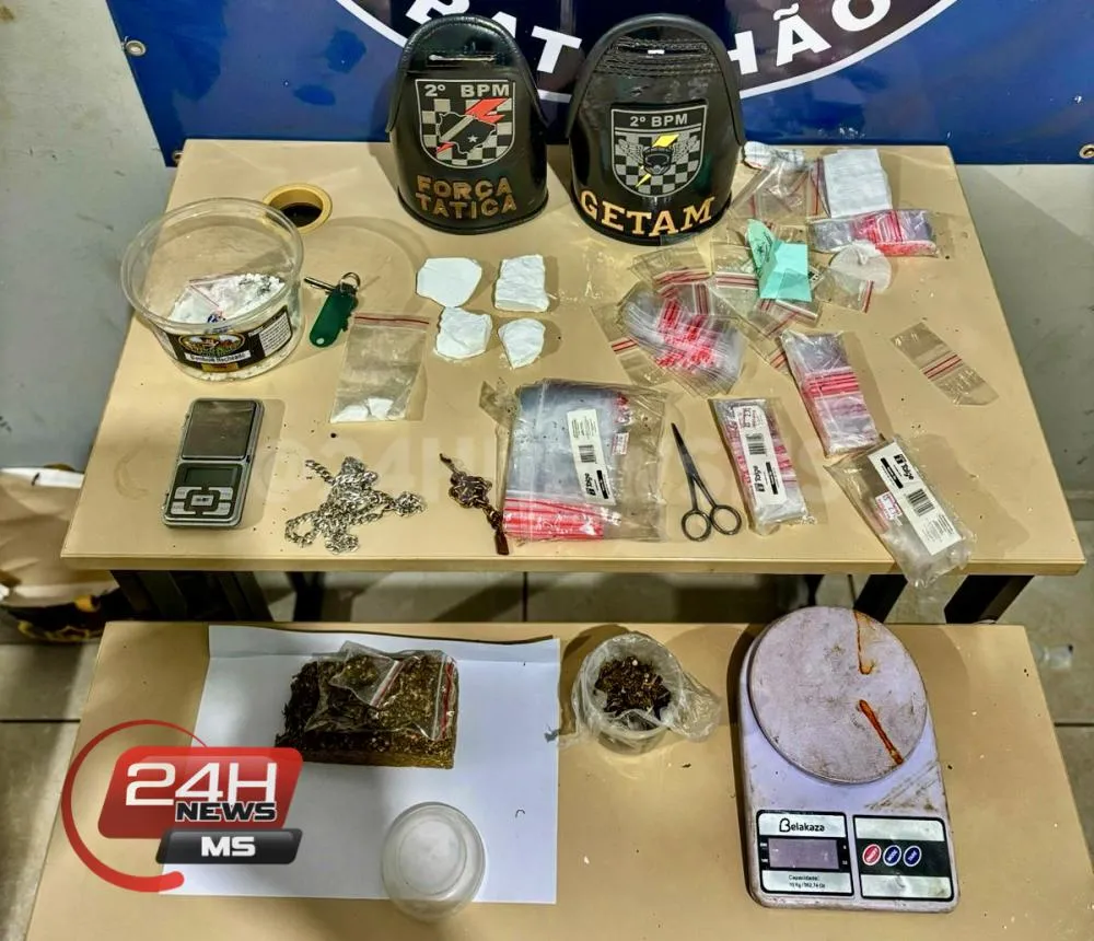 Força Tática e GETAM desmantelam esquema de “disk drogas” e prendem homem com droga na cueca em Três Lagoas
