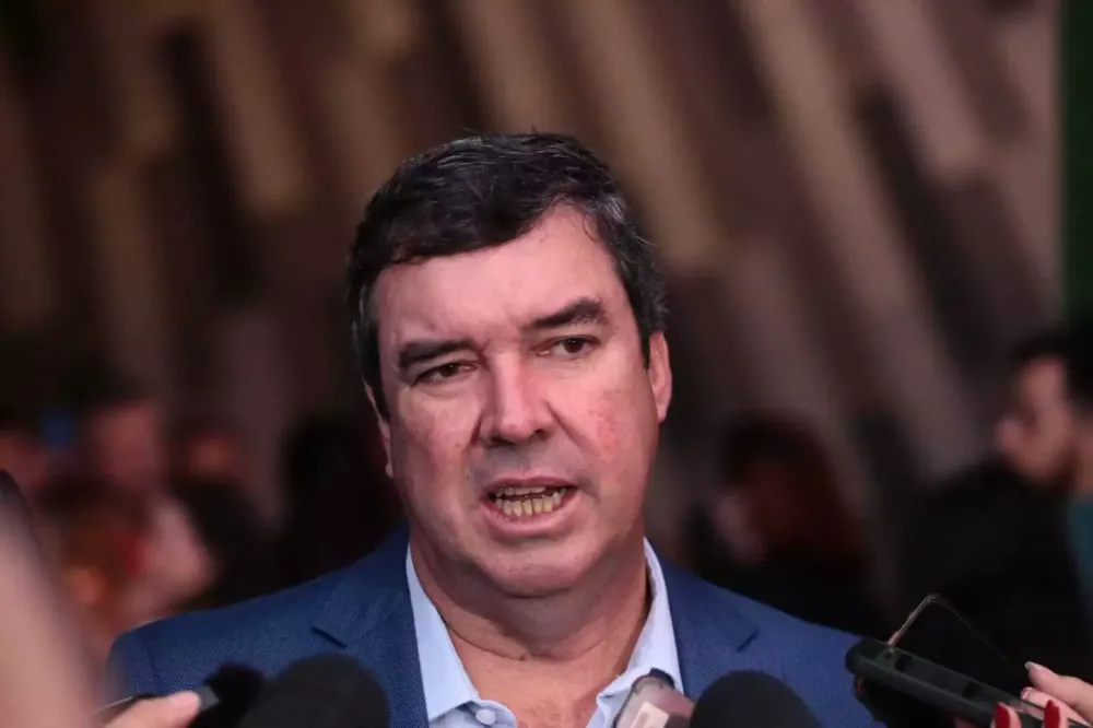 Governador Eduardo Riedel cumpre agenda em Três Lagoas para anúncio de investimentos na área da saúde. (Foto: (Foto: Marcos Maluf)