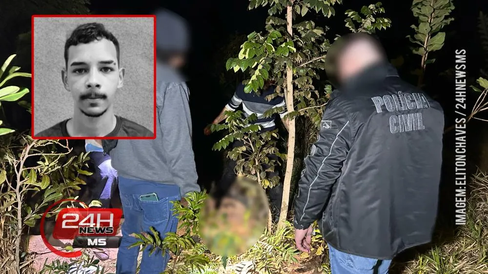 Ryan Veiga de Oliveira de 21 anos, foi encontrado enterrado em uma área de mata na zona rural de Três Lagoas (Foto: Eliton Chaves / 24h News MS)