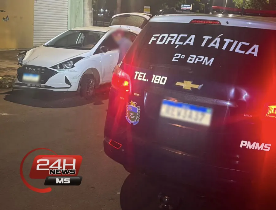 Homem de 33 anos foi preso pela Força Tática após descumprir medida protetiva e ir atrás da ex-companheira no bairro Colinos, em Três Lagoas. (Foto: Divulgação/PMMS)