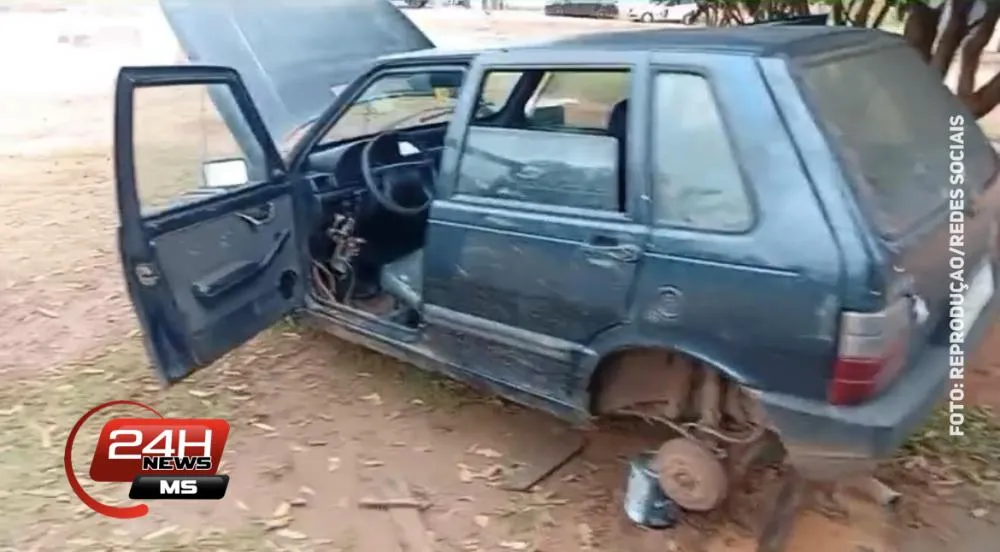 Polícia Civil identifica e prende dupla que furtou e depenou veículo encontrado no bairro Guanabara, em Três Lagoas
