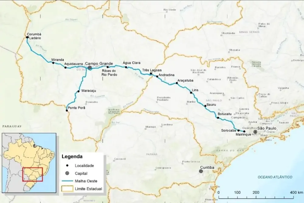 Concessão da Malha Oeste chega ao fim e nova licitação deve definir futuro da ferrovia em MS