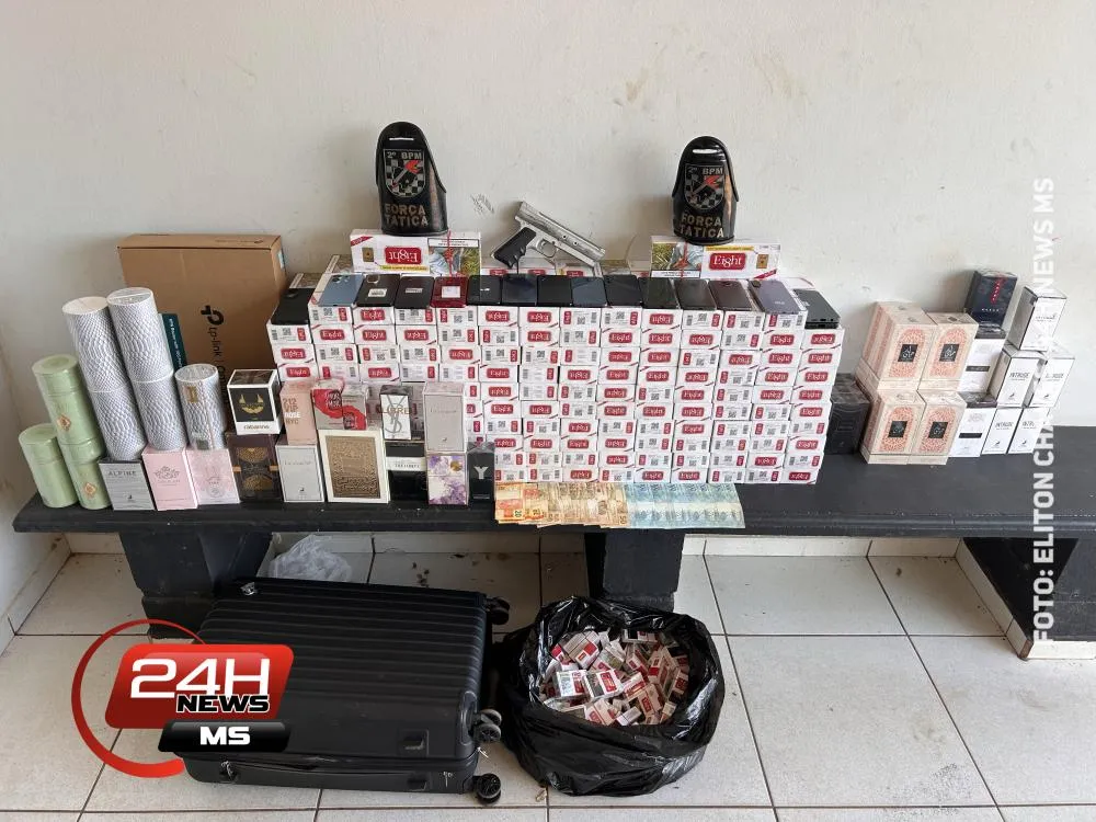Força Tática fecha comércio ilegal, apreende drogas e diversos objetos de origem duvidosa, e prende dupla em Três Lagoas