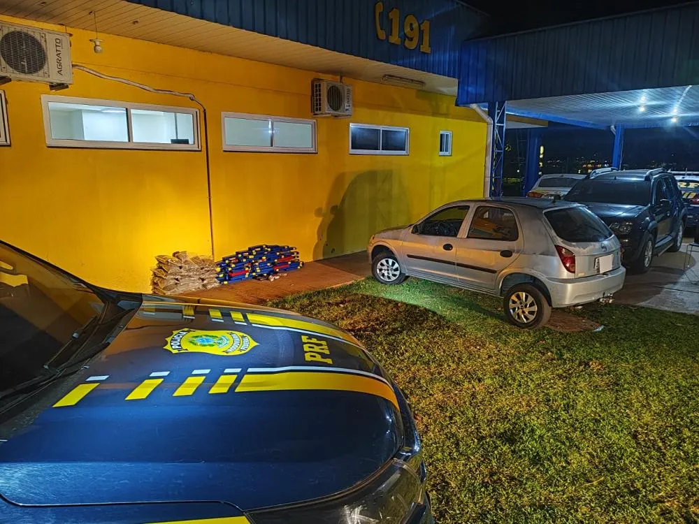 PRF apreende mais de 103 kg de drogas após perseguição na BR-158, em Três Lagoas