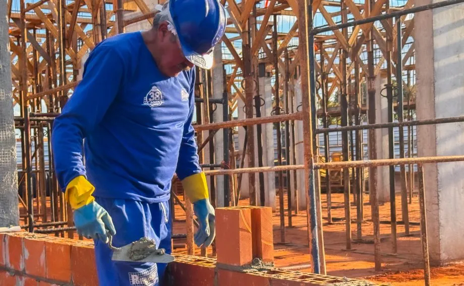 Obras do CEI Portinari e da Escola Municipal de Tempo Integral Montanini seguem avançando e ampliarão a oferta de vagas na Rede Municipal de Ensino de Três Lagoas. (Foto: Prefeitura de Três Lagoas)