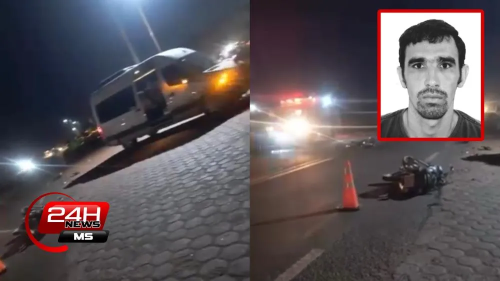 Motociclista morre após colisão com van, na MS-112, em Inocência