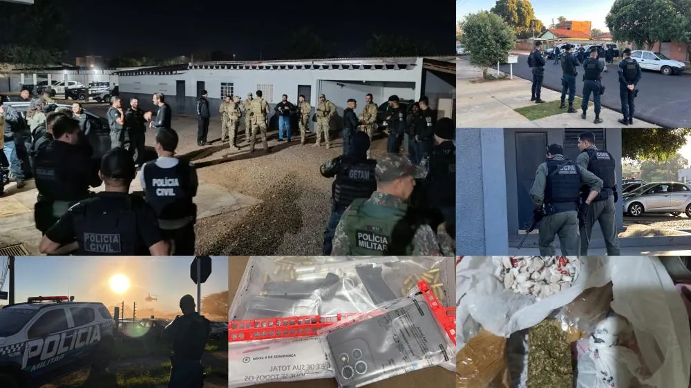 Polícia Civil deflagra “Operação Janus”, prende 14 pessoas e apreende drogas e armas, em Três Lagoas