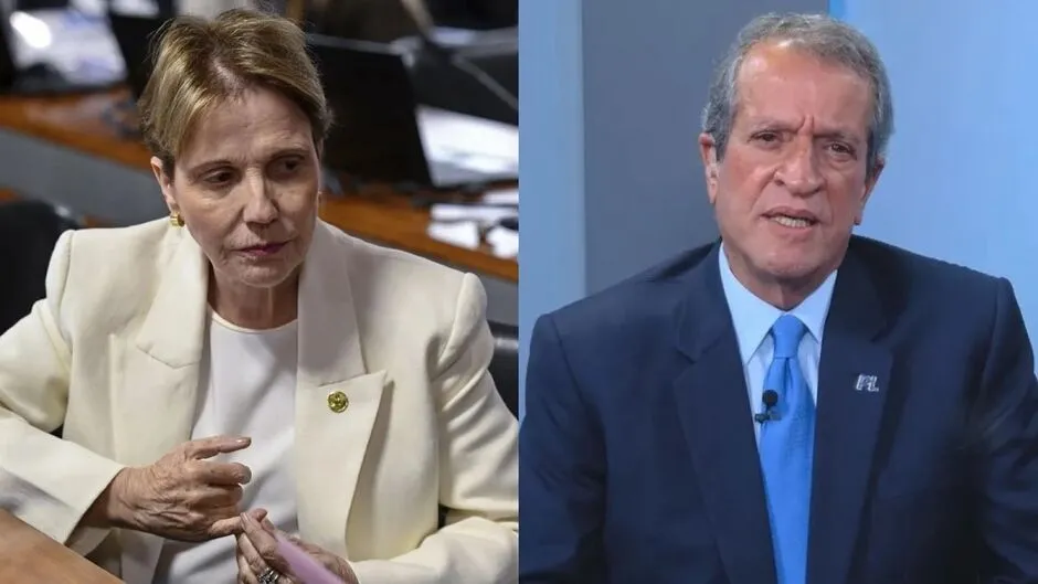 Valdemar da Costa Neto afirmou que Tereza Cristina pretende disputar a presidência do Senado e descartou sua participação como vice na chapa presidencial. (Foto: Jefferson Rudy/Senado e CNN Brasil)