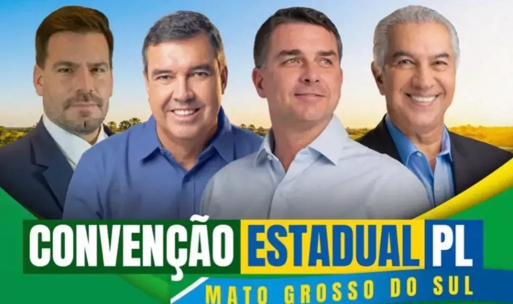 Reinaldo Azambuja confirmou presença na convenção nacional do PL, que oficializará Flávio Bolsonaro como candidato à Presidência da República. (Foto: Reprodução)