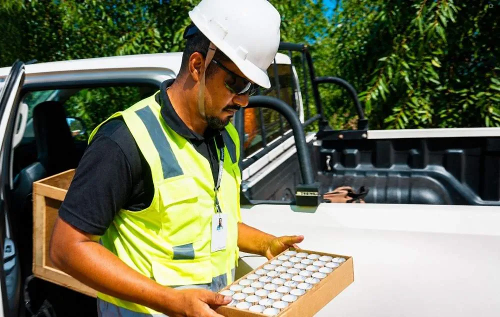Arauco iniciou a produção própria de microvespas para combater pragas do eucalipto e ampliar o controle biológico nos plantios em Mato Grosso do Sul. (Foto: Divulgação/Arauco)