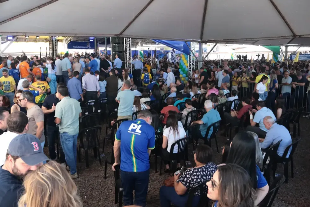 Convenção do PL oficializou candidaturas para o Senado, Câmara dos Deputados e Assembleia Legislativa de Mato Grosso do Sul. (Foto: Pietra Dorneles/Jornal Midiamax)