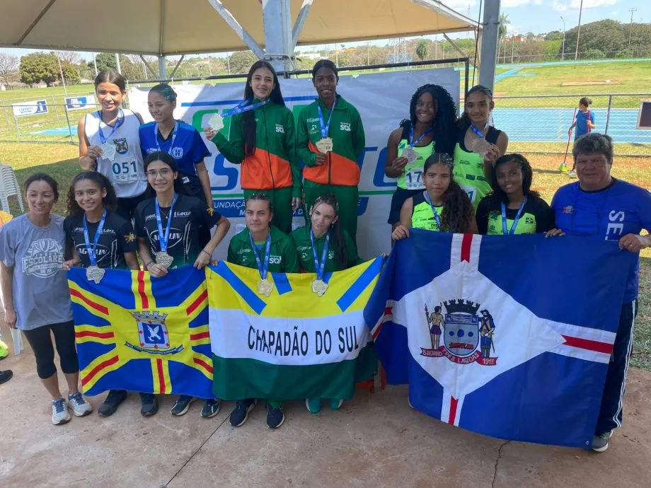 Atletismo feminino de Três Lagoas conquista 3º lugar geral nos Jogos Escolares da Juventude e garante medalhas em diferentes provas. (Foto: Prefeitura de Três Lagoas)