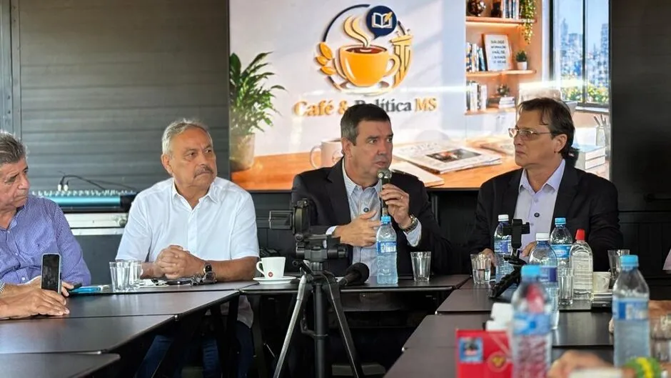 Eduardo Riedel destacou R$ 100 bilhões em investimentos e anunciou concessão dos aeroportos de Três Lagoas, Dourados e Bonito. (Foto: Marco Codignola)