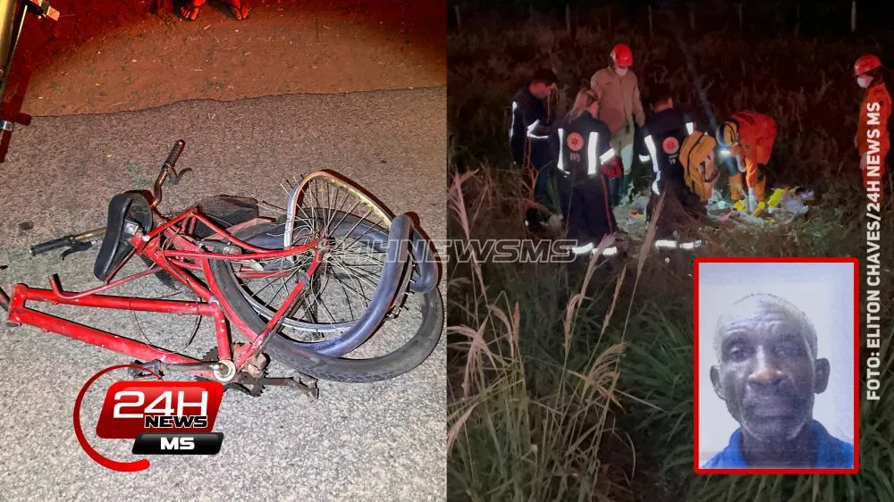 Ciclista haitiano morrer após ser atropelado por caminhão na BR-158, em Três Lagoas