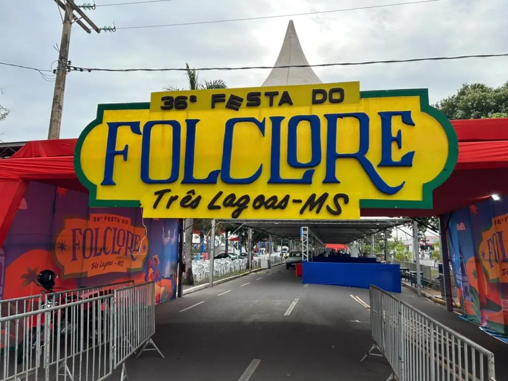 36ª Festa do Folclore começa hoje com show de Cezar & Paulinho em Três Lagoas