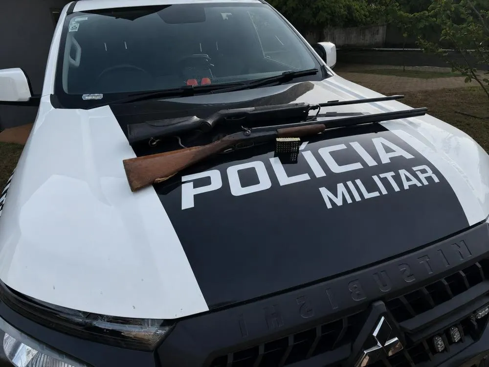 Após denúncias, Polícia Militar prende homem com armas e munições em Brasilândia
