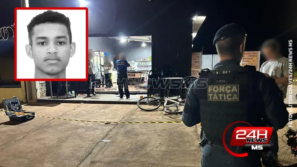 Identificado jovem de 19 anos morto durante ataque a tiros em bar no Novo Oeste, em Três Lagoas