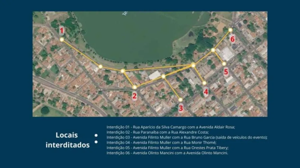 Seis pontos terão interdições temporárias a partir das 6h de segunda-feira (07/09) para o Desfile Cívico-Militar, em Três Lagoas. (Foto: Divulgação/Prefeitura de Três Lagoas)