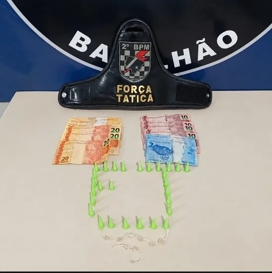 Força Tática prende homem por tráfico após tentativa de fuga no Novo Oeste, em Três Lagoas