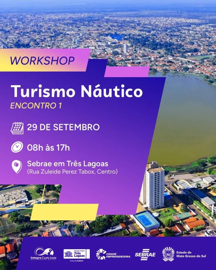 Três Lagoas recebe primeiro workshop para fortalecer o turismo náutico na Costa Leste