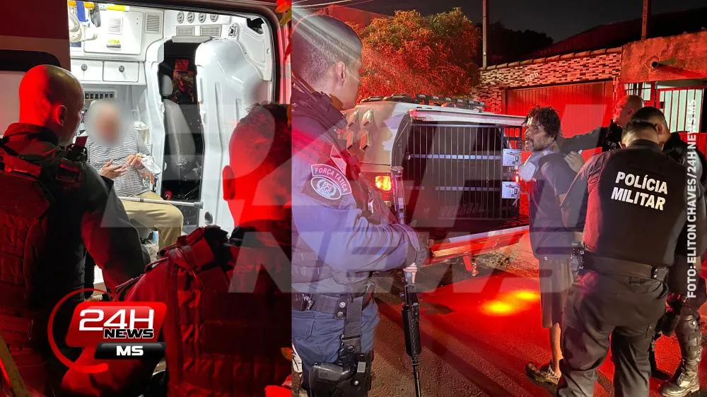 Homem é preso pela Polícia Militar após ferir comerciante com abridor, durante tentativa de roubo, em Três Lagoas