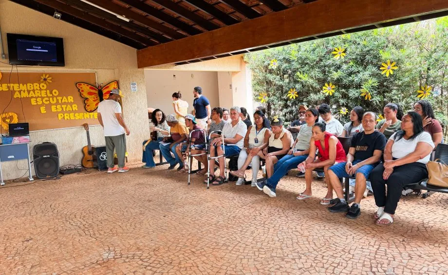 Evento no CAPS AD marcou o encerramento das ações do Setembro Amarelo em Três Lagoas, com atividades de integração, reflexão e acolhimento. (Foto: Reprodução/Prefeitura de Três Lagoas)